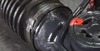 połączenie maglownicy opaską zaciskową po regeneracji